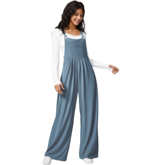 Halara Mountain Spring Adjustable Plicated Waffle Casual Overalls Size XL - Picture 1 of 5